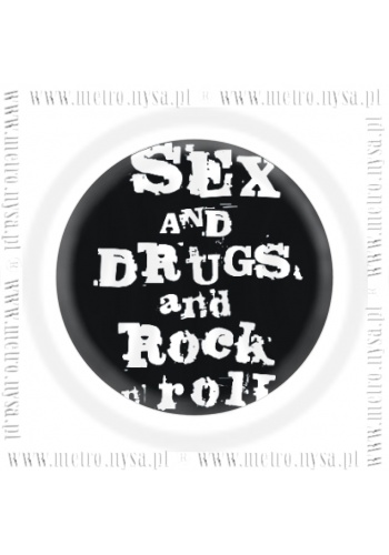 Plakietka SEX DRUGS & ROCK'n'ROLL (0010)