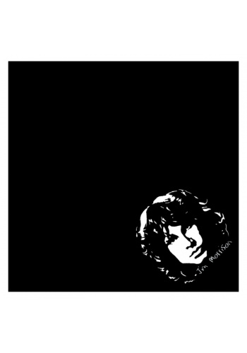 Bandamka czarna JIM MORRISON