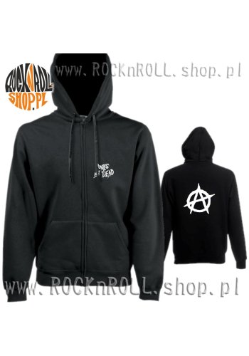 Bluza na zamek PUNKS NOT DEAD Anarchia White
