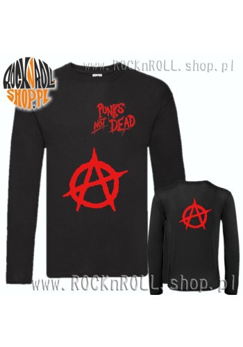 Bluzka ANARCHIA Punk's Not Dead (czerwony nadruk)