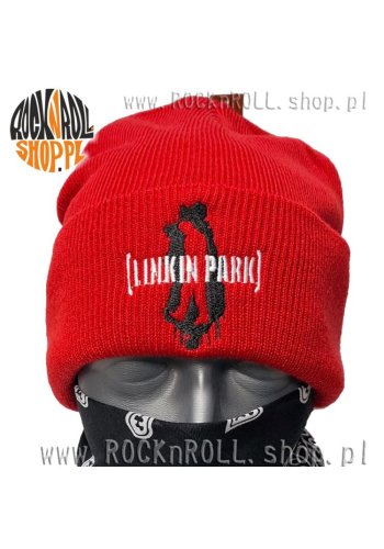 Czapka zimowa LINKIN PARK haft czerwona