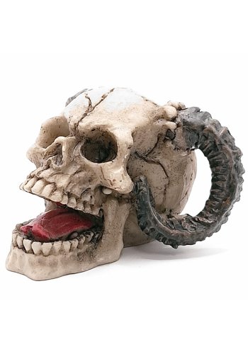 Figurka Czaszka z rogami barana