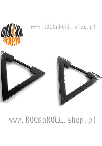 Kolczyki TRÓJKĄTY czarne