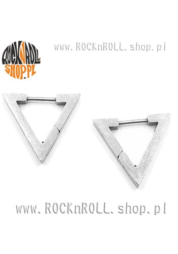 Kolczyki TRÓJKĄTY srebrne
