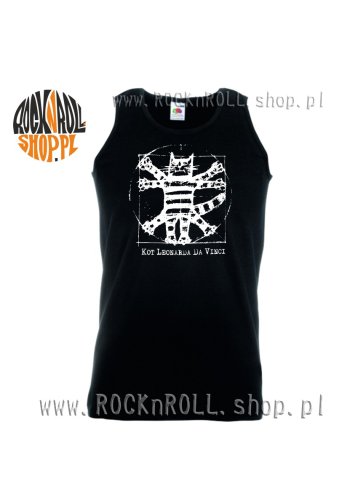Koszulka bez rękawów "Kot Leonarda Da Vinci"