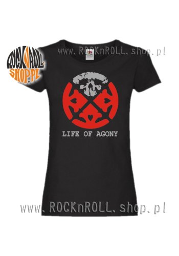 Koszulka damska LIFE OF AGONY logo