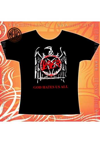 Koszulka damska SLAYER "God hates us all"