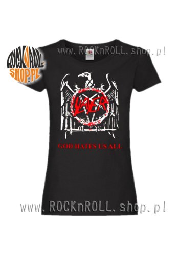 Koszulka damska SLAYER "God hates us all"