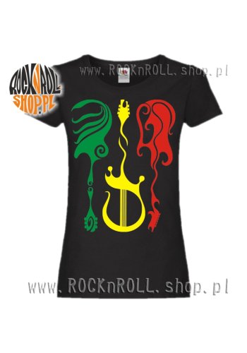 Koszulka damska TRZY GITARY Rasta