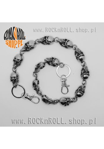 Łańcuch CZASZKI duże