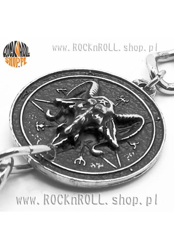 Łańcuch PENTAGRAM z kozłem MEDALION