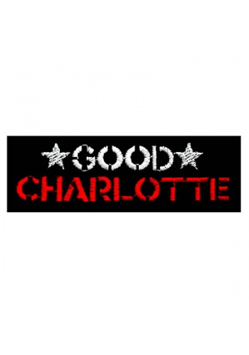 Prasowanka GOOD CHARLOTTE Czerwono białe logo