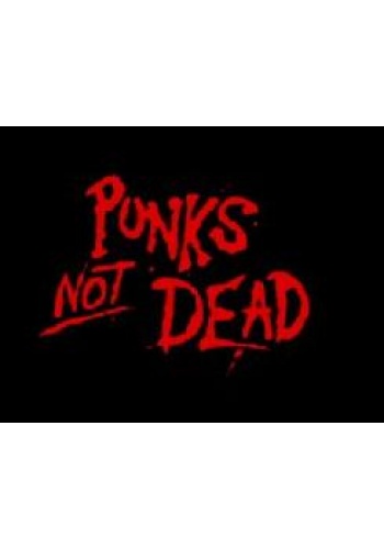 Naszywka Punks Not Dead - czerwień