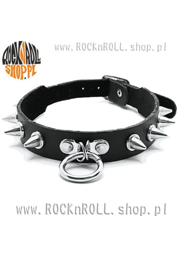 Obroża 1-rzędowa Spike z kółkiem 