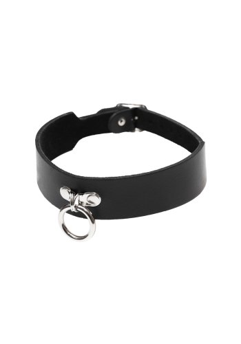 Obroża 2-rzędowa z kółkiem