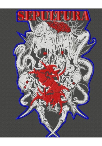 Prasowanka ekran Sepultura logo