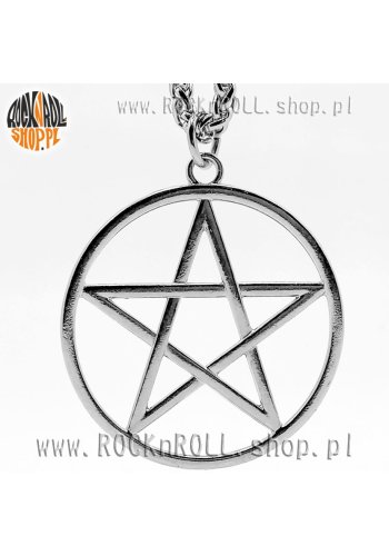 Wisior PENTAGRAM biały duży