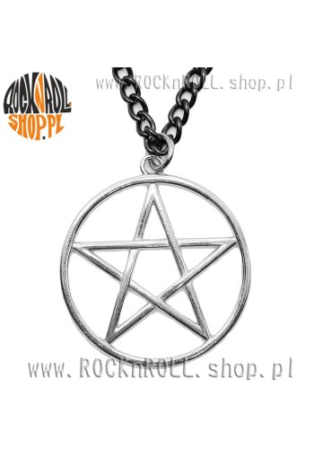 Wisior PENTAGRAM biały prosty