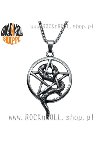 Wisior PENTAGRAM z wężem